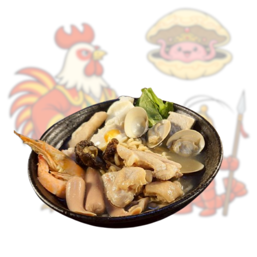 雞腿排鍋燒意麵