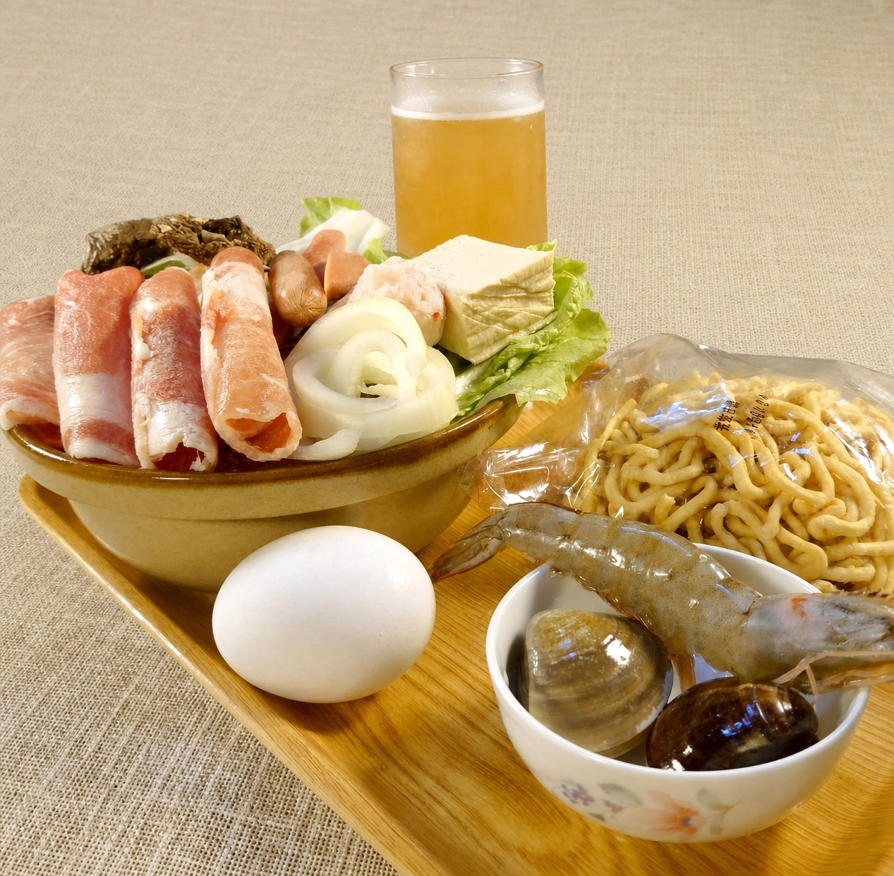 衝勁午餐套餐D【豬肉鍋燒意麵 +海燕窩多醣體(M)】